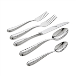 Ricci Argentieri Florence Polished Hammered 5-Piece Place Set