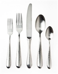 Ricci Argentieri Florence Polished Hammered 5-Piece Hostess Set