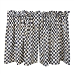 MacKenzie-Childs Courtly Check Cafe Curtains Set of 2