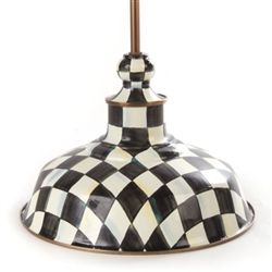 MacKenzie-Childs Courtly Check Barn Pendant Lamp - 12"