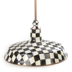 MacKenzie-Childs Courtly Check Barn Pendant Lamp - 18"