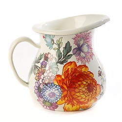 MacKenzie-Childs Flower Market Creamer - White