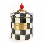 MacKenzie-Childs Enamelware Courtly Check Small Canister