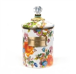 MacKenzie-Childs Flower Market Medium Canister White