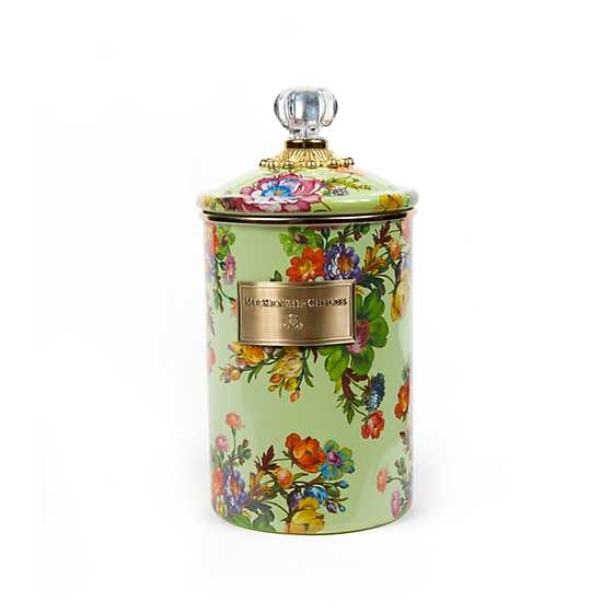 MacKenzie-Childs Flower Market Large Canister Green