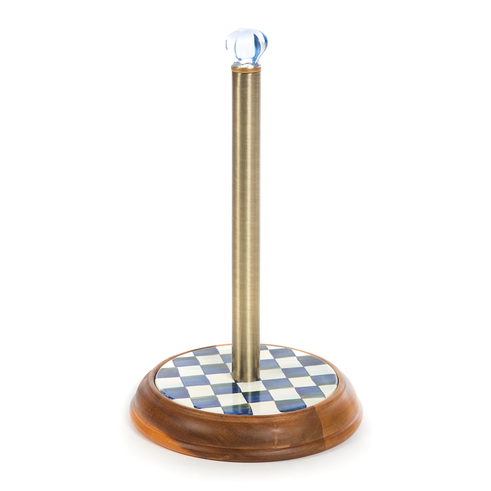 Mackenzie-Childs Royal Check Paper Towel Holder