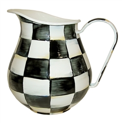MacKenzie-Childs Enamelware Courtly Check Pitcher