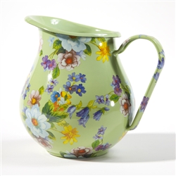 MacKenzie-Childs Flower Market Pitcher Green