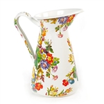 MacKenzie-Childs Flower Market Enamelware Practical Pitcher - White