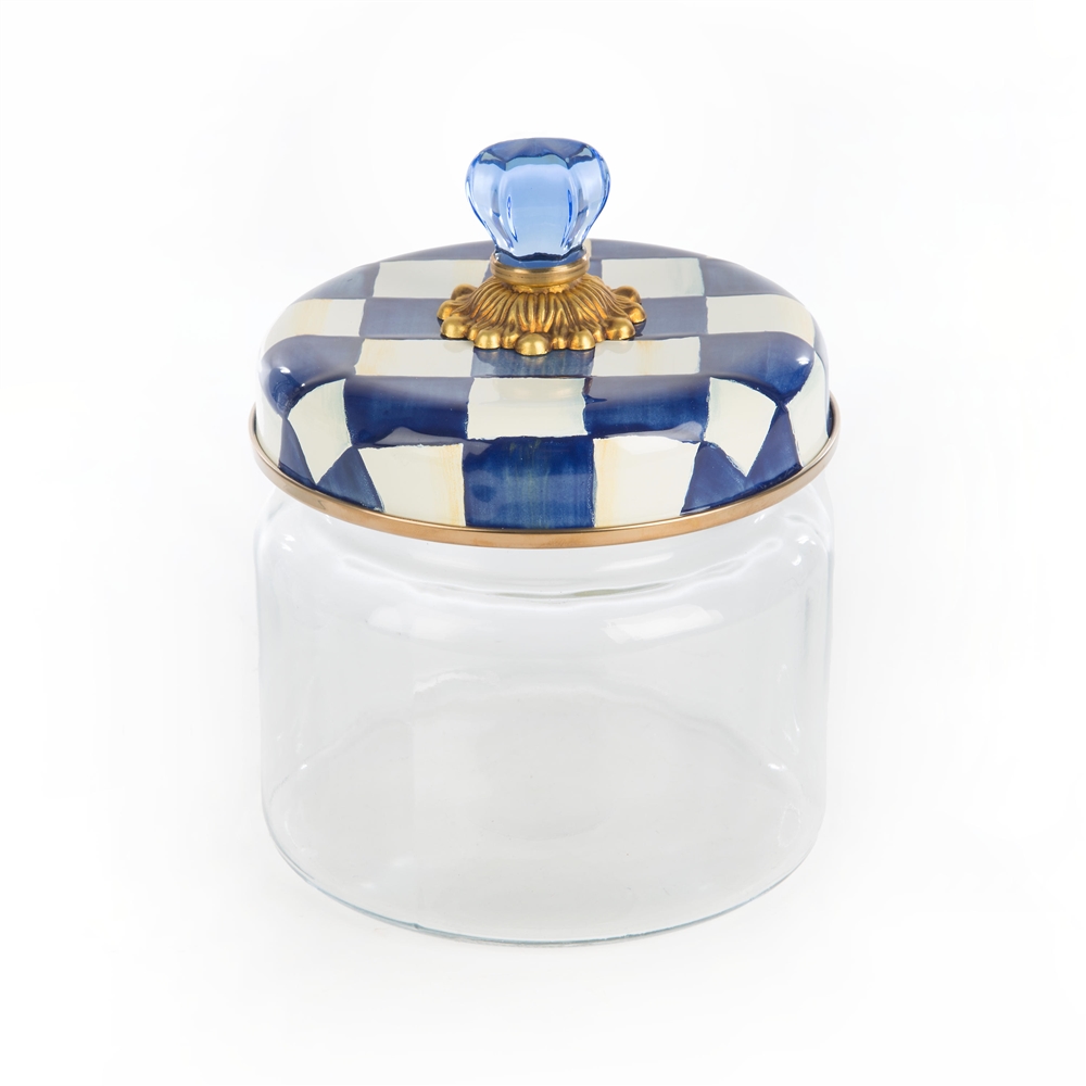 Mackenzie-Childs Royal Check Kitchen Canister - Small