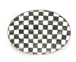 MacKenzie-Childs Courtly Check Enamelware Medium Oval Platter