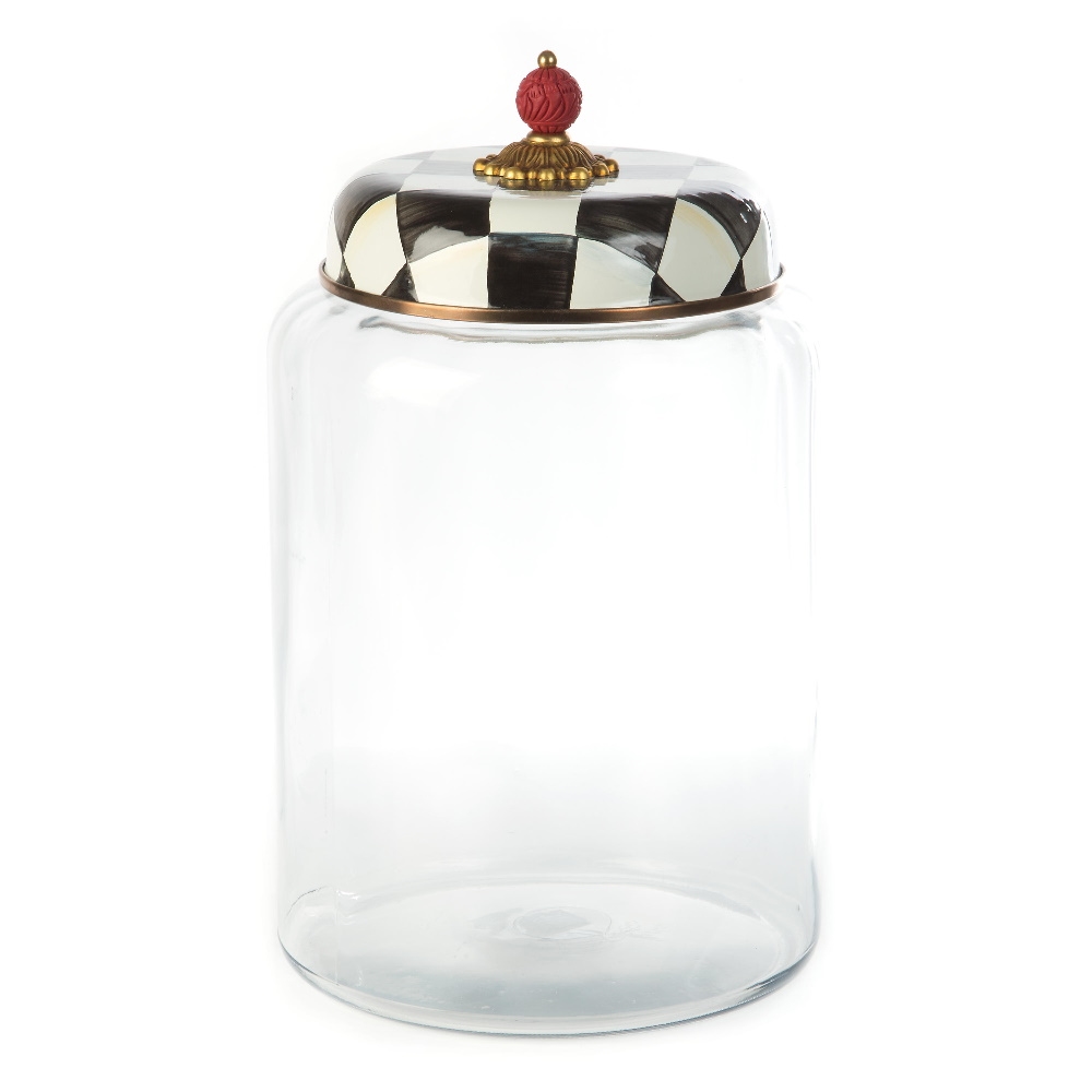 Mackenzie-Childs Courtly Check Storage Canister - Biggest
