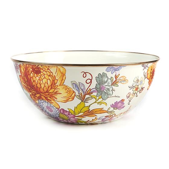 Mackenzie-Childs Flower Market Everyday Bowl Large - White