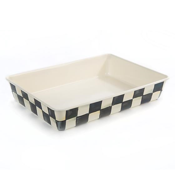 MacKenzie-Childs Courtly Check 9 in. X 13 in. Enamel Baking Pan