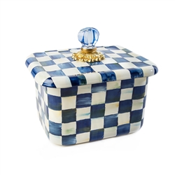 Mackenzie-Childs Royal Check Recipe Box