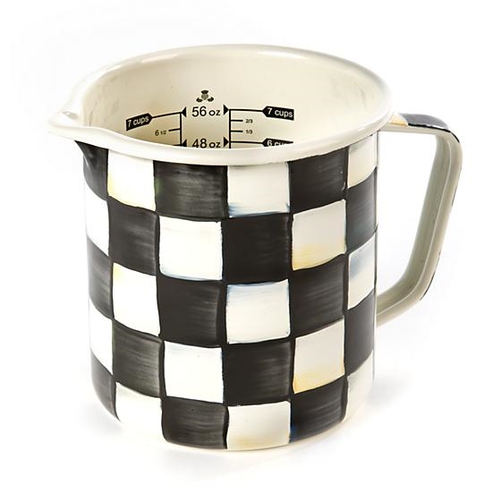 MacKenzie-Childs Courtly Check Enamel 7 Cup Measuring Cup