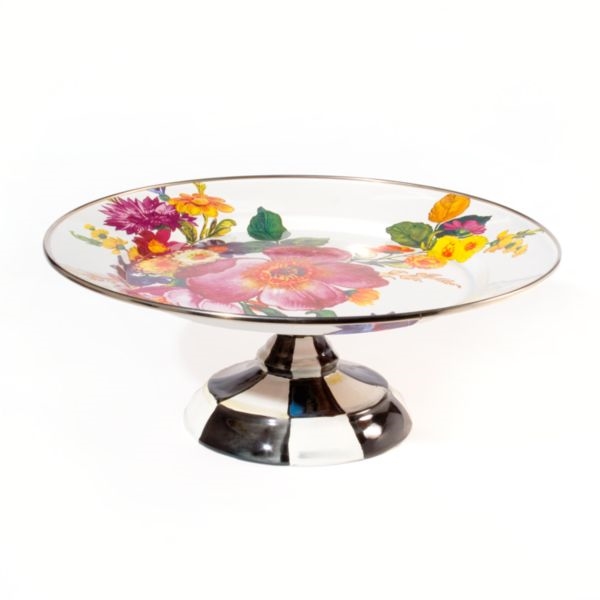 Mackenzie-Childs Flower Market Small Pedestal Platter