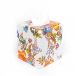 MacKenzie-Childs White Flower Market Tissue Box Cover