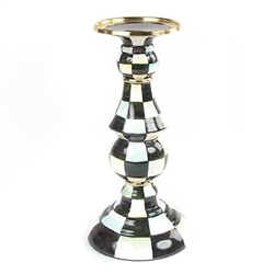 MacKenzie-Childs Courtly Check Large Pillar Candlestick