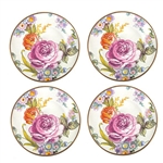 Mackenzie-Childs Flower Market Canape Plates - Set of 4