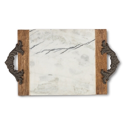 The GG Collection Large Marble Cheese/Serving Board