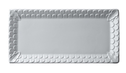 L'objet Aegean White Rectangular Sculpted Platter