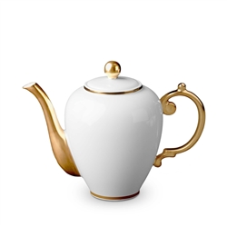L'Objet 24kt Gold Tea/Coffee Pot White