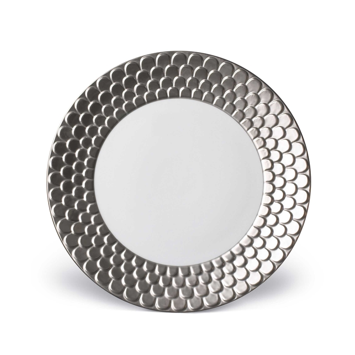 L'objet Aegean Platinum Sculpted Dinner Plate