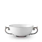 L'objet Aegean Platinum Soup Bowl with 2 Handles