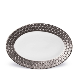 L'objet Aegean Platinum Oval Platter