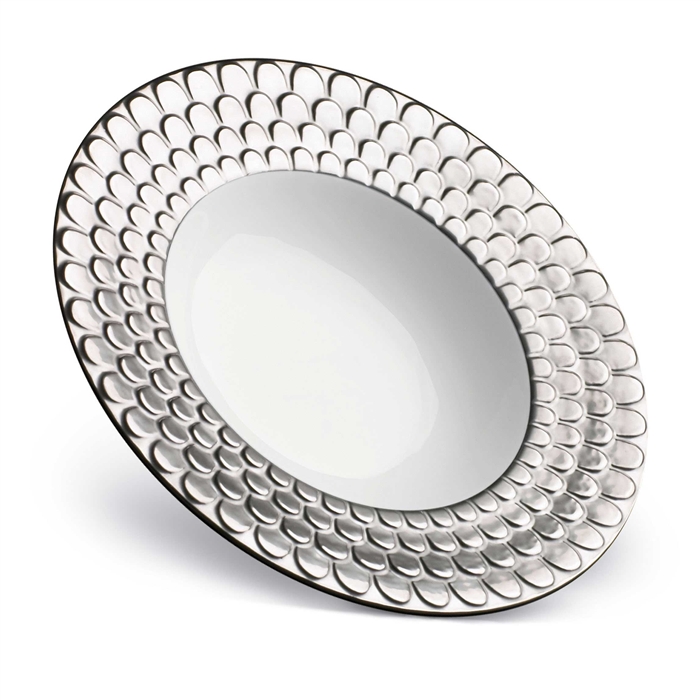 L'objet Aegean Platinum Round Serving Bowl