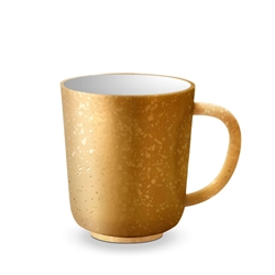L'Objet Alchimie Earthenware 24k Gold Decorated Mug