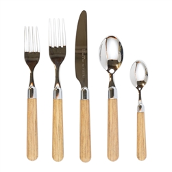 Vietri Albero Oak 5-Pc. Flatware Place Setting