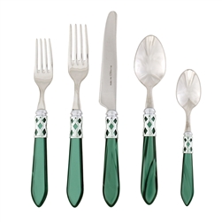 Vietri Aladdin Brilliant Green Five-Piece Place Setting