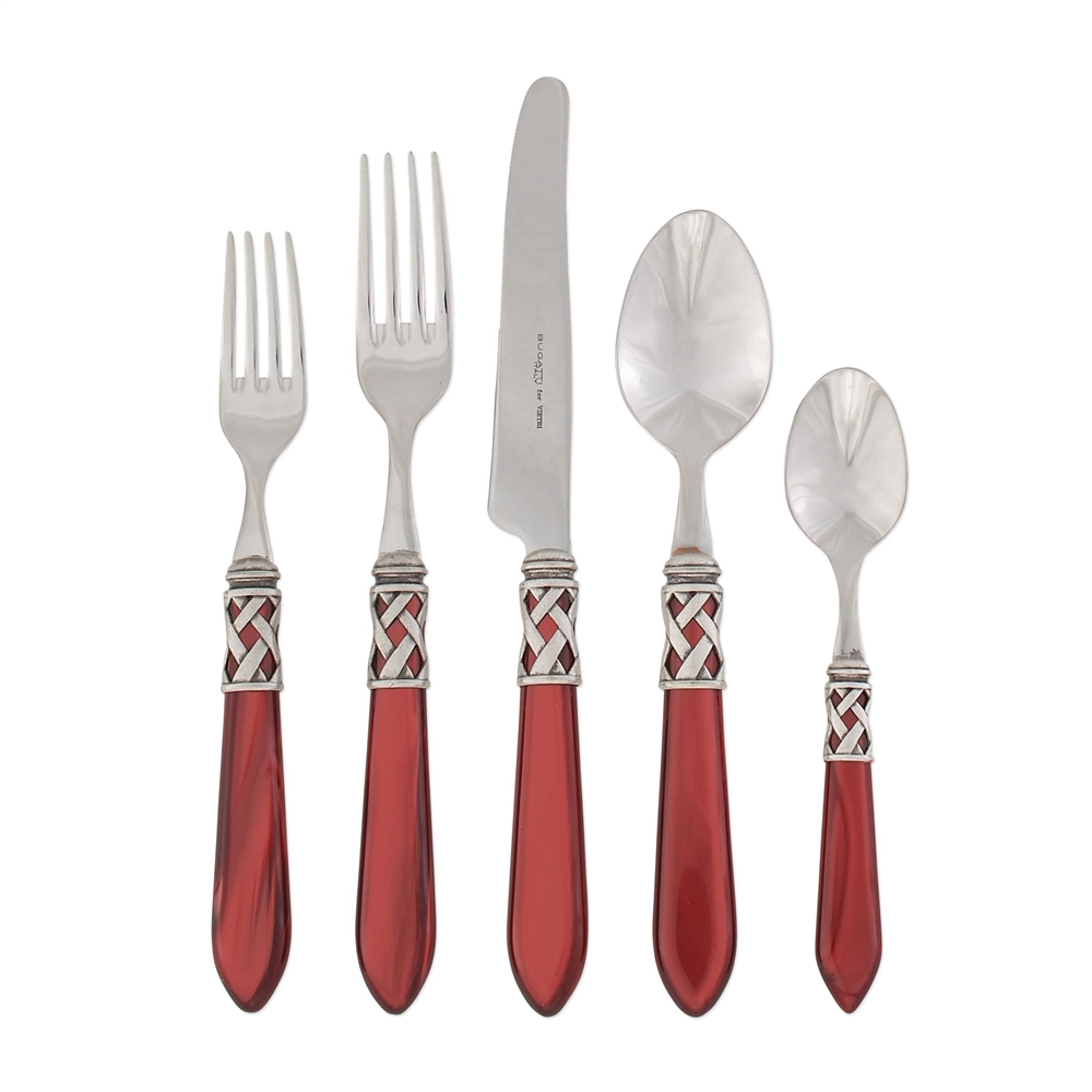 Vietri Aladdin Antique Red Five-Piece Place Setting - ALD-9800R