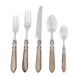 Vietri Aladdin Taupe Brilliant Five-Piece Place Setting