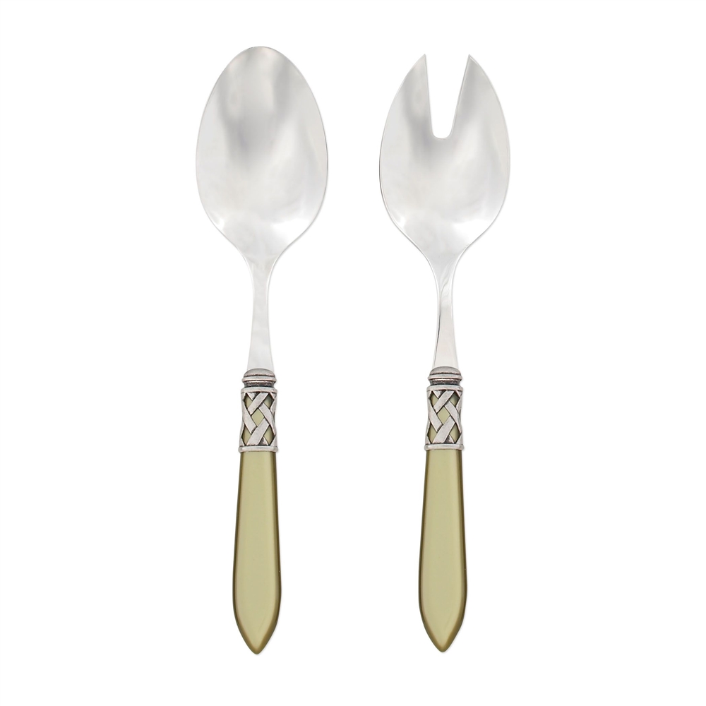 Aladdin Antique Chartreuse Salad Server Set - ALD-9804C