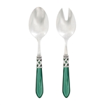 Vietri Aladdin Antique Green Salad Server Set - ALD-9804G