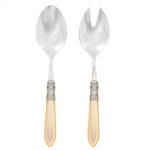 Vietri Alladin Ivory Stainless 2 Pc. Salad Set