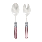 Vietri Aladdin Brilliant Lilac Salad Server Set - ALD-9804L-B