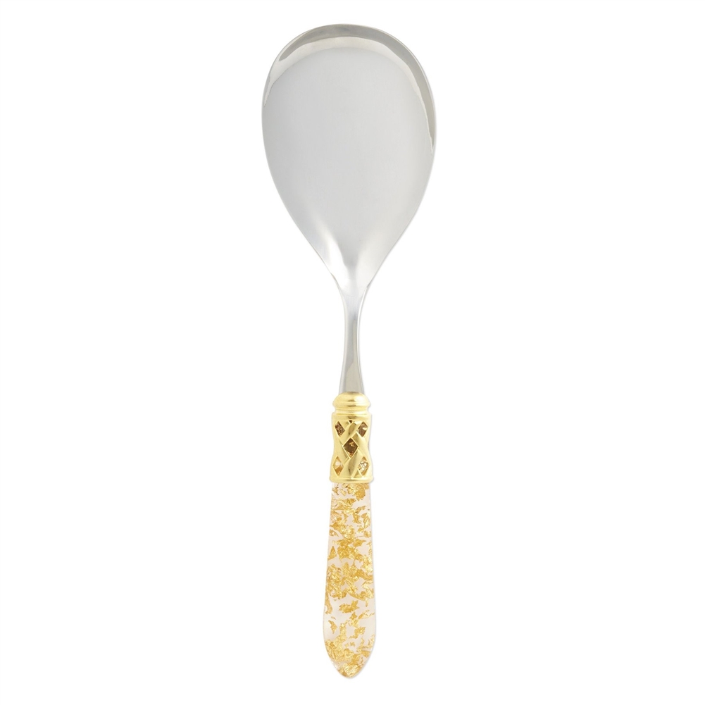 Vietri Aladdin Brilliant Gold Fleck Serving Spoon