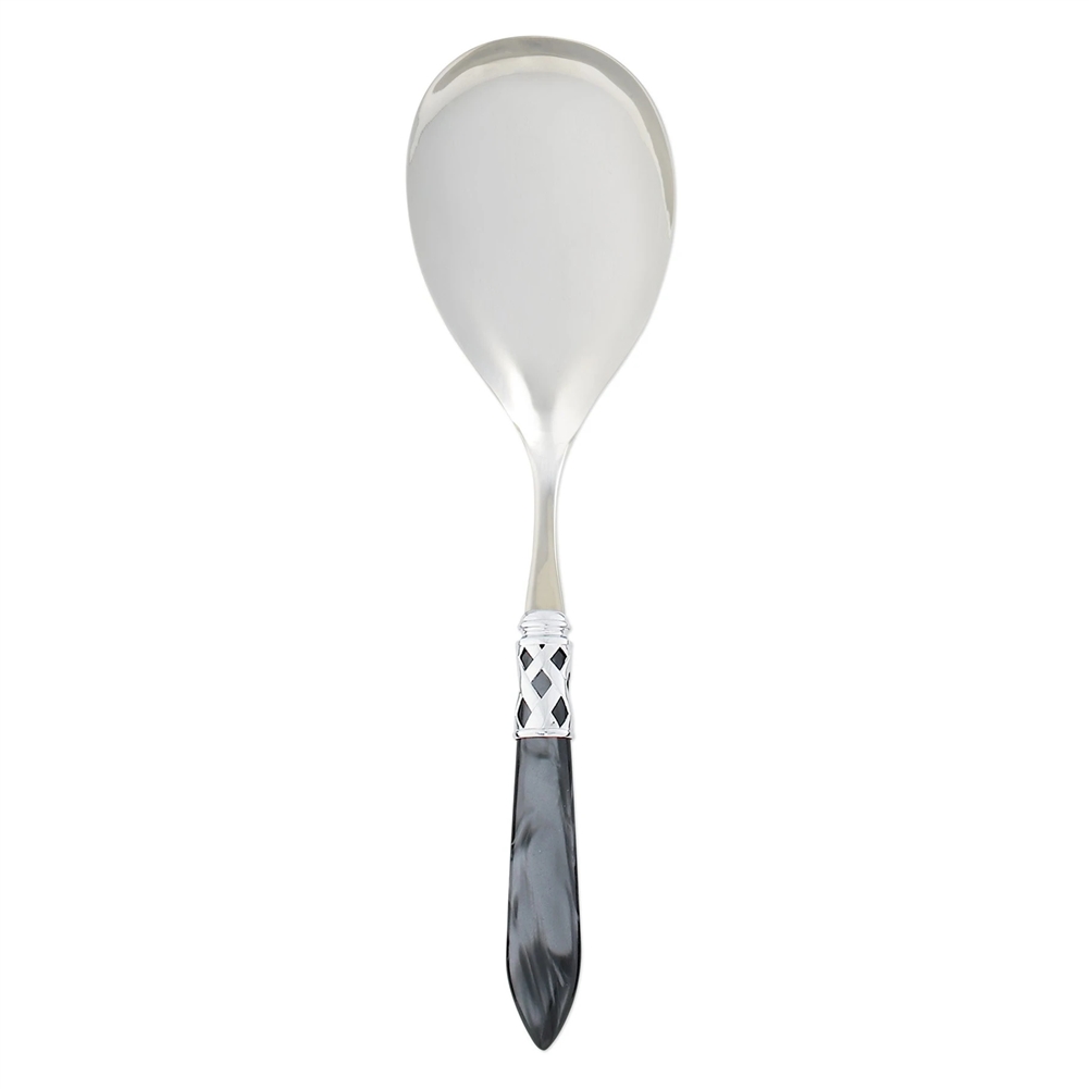 Vietri Aladdin Brilliant Light Gray Serving Spoon - ALD-9806LG-B