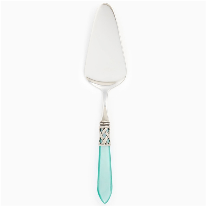 Vietri Aladdin Aqua Antique Pastry Server