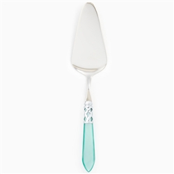 Vietri Aladdin Aqua Brilliant Pastry Server