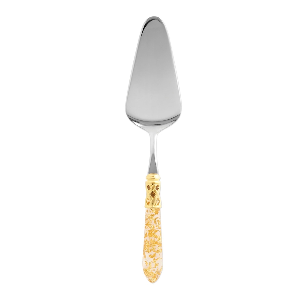 Vietri Aladdin Brilliant Gold Fleck Pastry Server