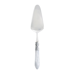 Vietri Aladdin White Brilliant Pastry Server