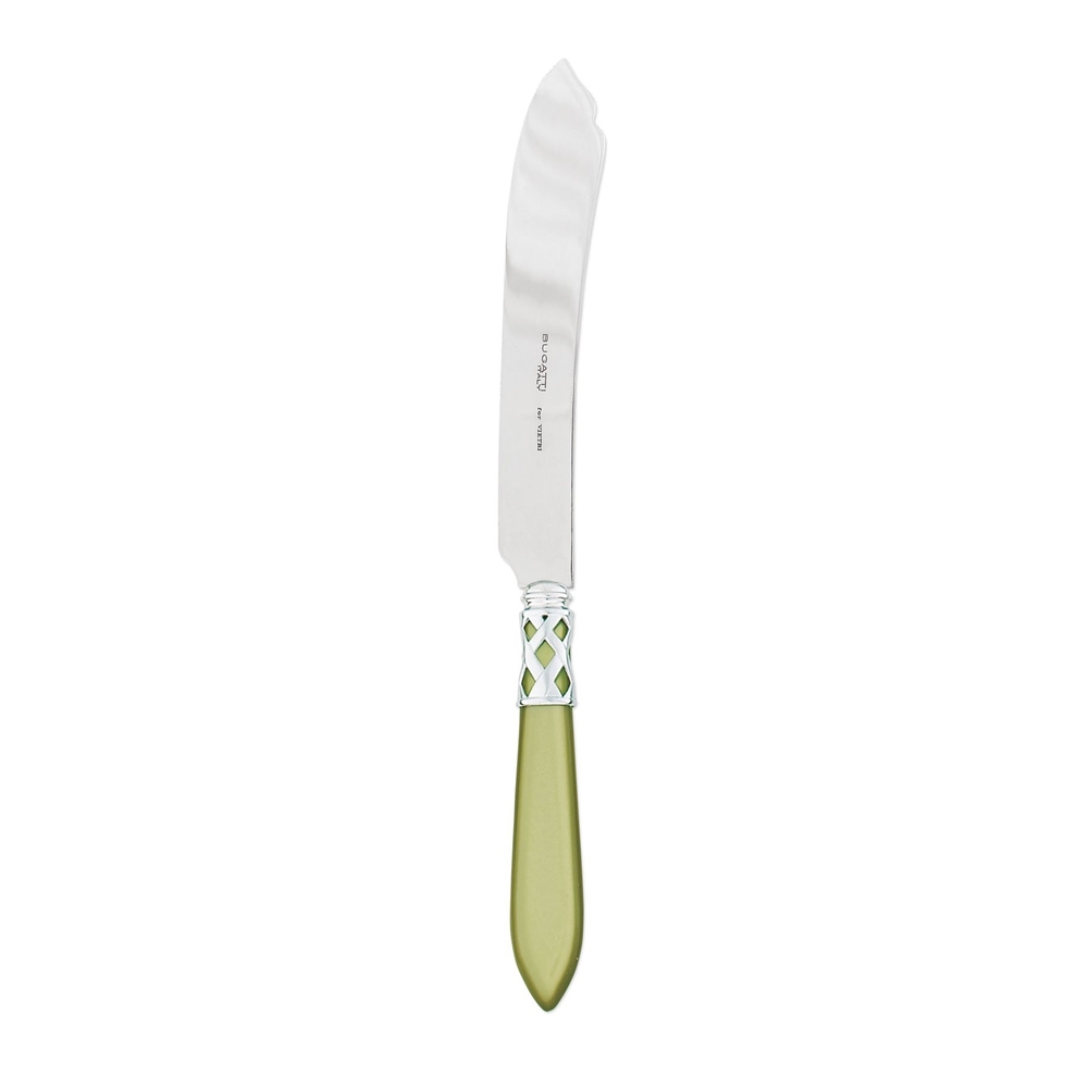 Vietri Aladdin Brilliant Chartreuse Cake Knife - ALD-9813C-B