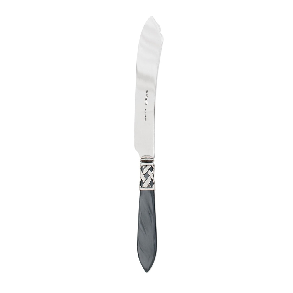 Vietri Aladdin Antique Charcoal Cake Knife - ALD-9813CC