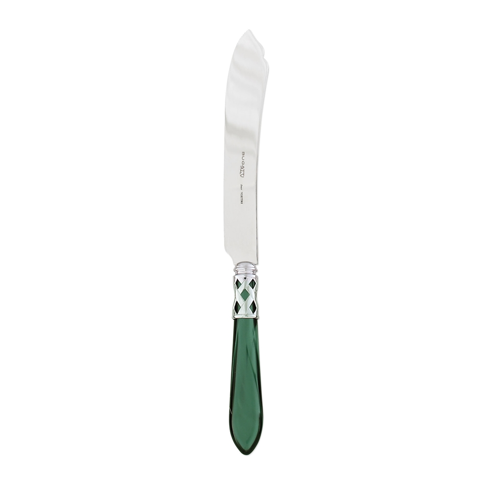 Vietri Aladdin Antique Green Cake Knife - ALD-9813G