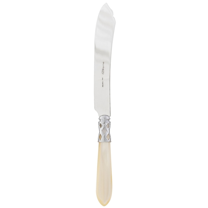 Vietri Aladdin Ivory Brilliant Cake Knife